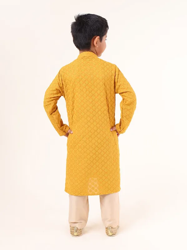 Tabard_Boys_Embroidered_Straight_Kurta_(Yellow)