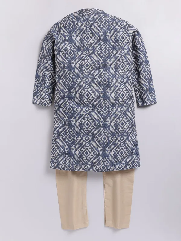 Tabard_Boys_Printed_Straight_Kurta_(Blue)