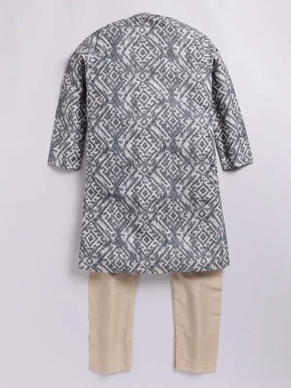 Tabard_Boys_Printed_Straight_Kurta_(Green)