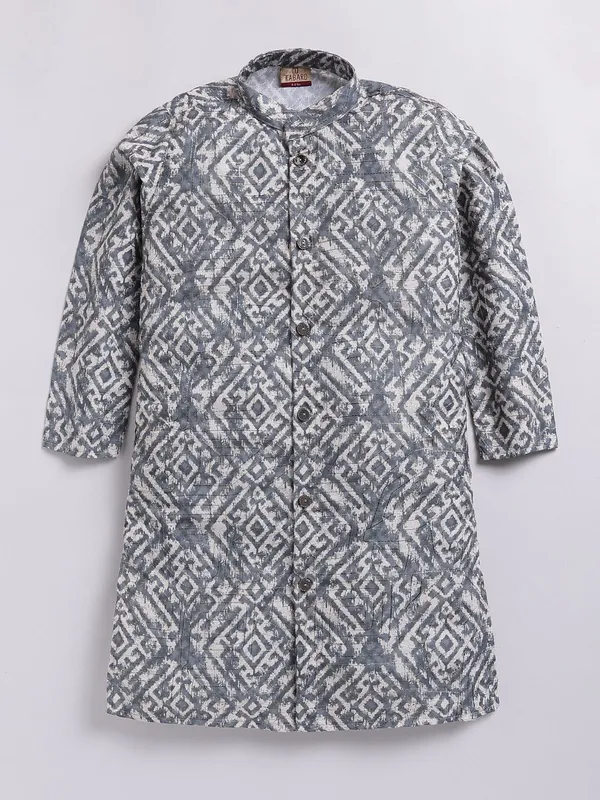 Tabard_Boys_Printed_Straight_Kurta_(Green)