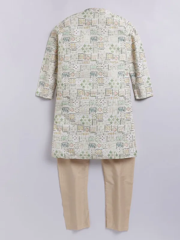 Tabard_Boys_Printed_Straight_Kurta_(Green)