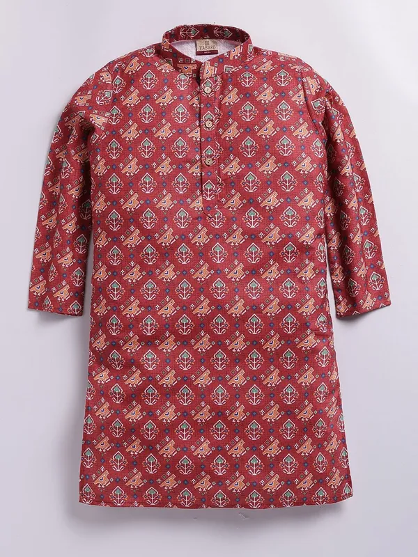 Tabard_Boys_Embroidered_Straight_Kurta_(Multicolor)