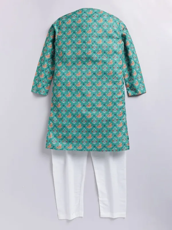 Tabard_Boys_Embroidered_Straight_Kurta_(Green)