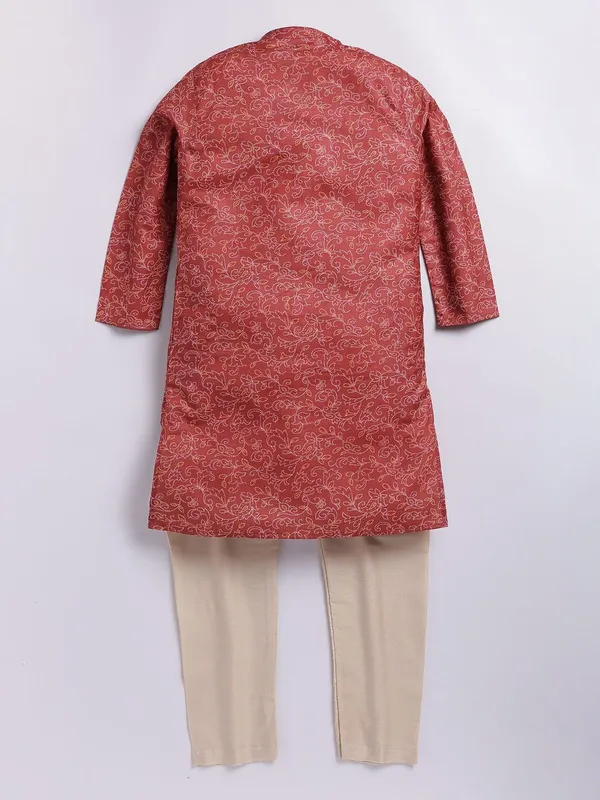 Tabard_Boys_Embroidered_Straight_Kurta_(Red)