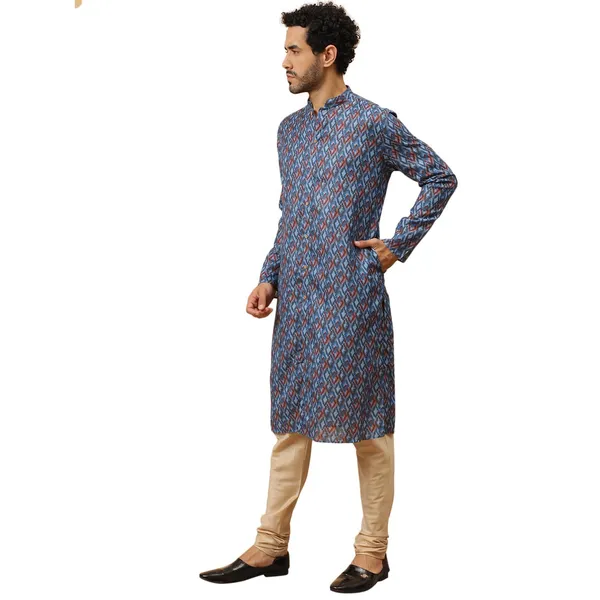 Multicolour_Cotton_Full_Sleeve_Regular_Fit_Printed_Multicolour_Kurta_For_Men