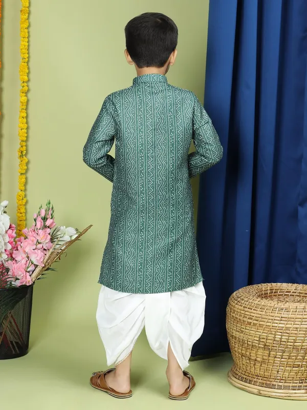 Green_Cotton_Green_Kurta_Full_Sleeve_Regular_Fit_Printed_Kurta_|_Comfortable_&_Stylish_Casual_&_Festive_Occasions_For_Boy