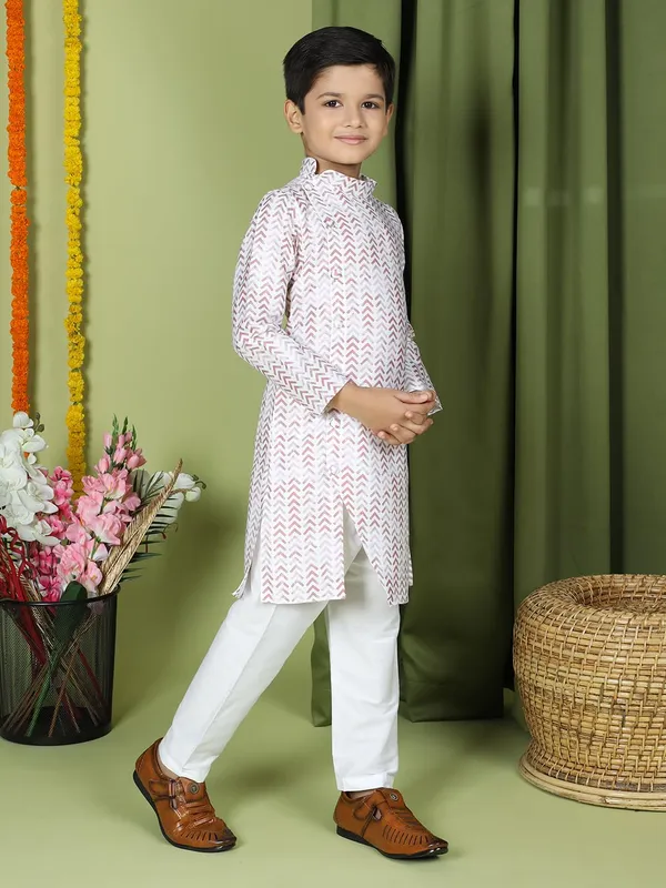 Blue_Cotton_Full_Sleeve_Regular_Fit_Printed_Blue_Kurta_For_Boy