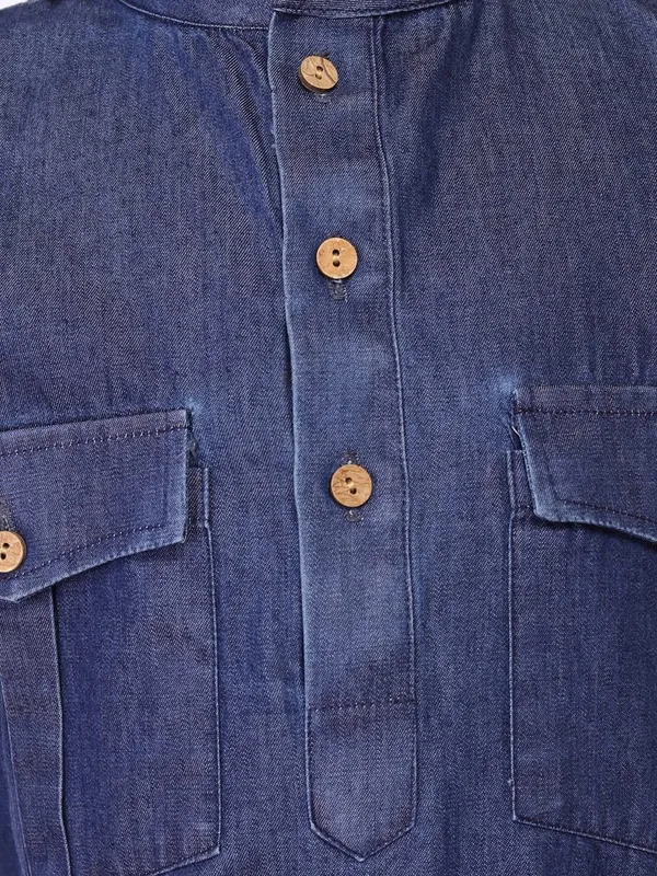 Blue_Denim_Blue_Full_Sleeve_Regular_Plain_Pathani_For_Kids