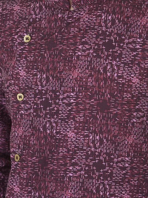 Brown_Cotton_Full_Sleeve_Regular_Printed_Kurta_For_Kids