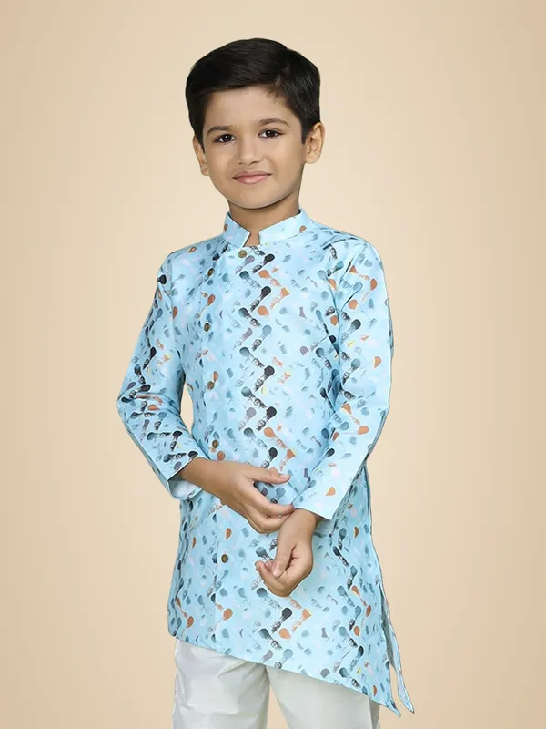 Blue_Cotton_Full_Sleeve_Regular_Fit_Printed_Blue_Kurta_For_Boy