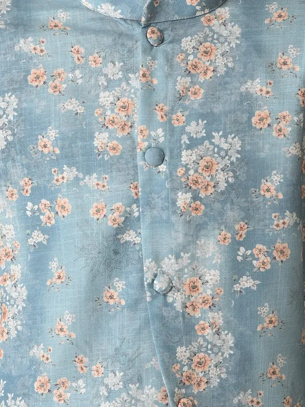 Blue_Cotton_Full_Sleeve_Regular_Printed_Kurta_For_Kids