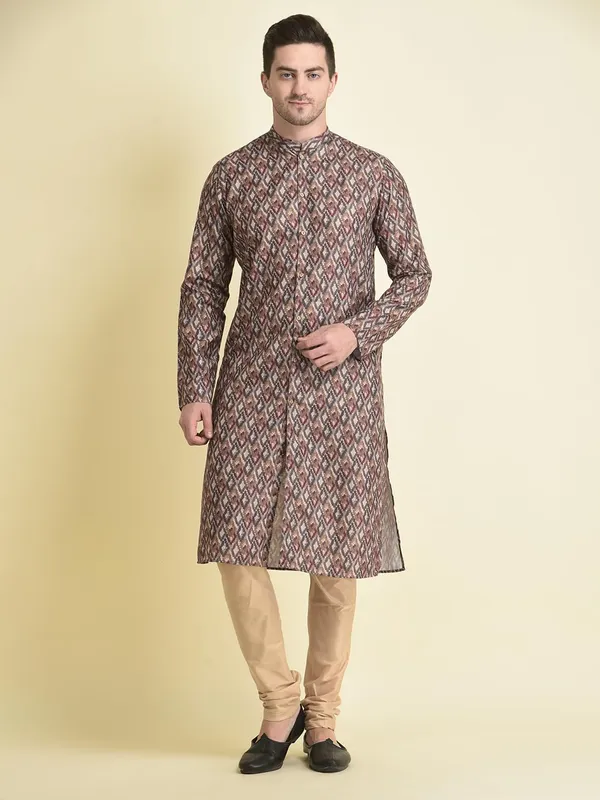 Multicolour_Cotton_Multicolour_Full_Sleeve_Regular_Fit_Printed_Kurta_Set_For_Men