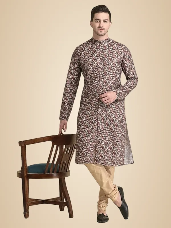Multicolour_Cotton_Multicolour_Full_Sleeve_Regular_Fit_Printed_Kurta_Set_For_Men