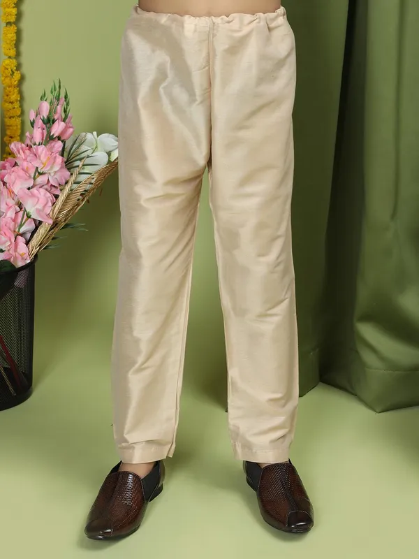 Grey_Cotton_Full_Sleeve_Regular_Fit_Printed_Grey_Kurta_Churidar_Set_For_Boy