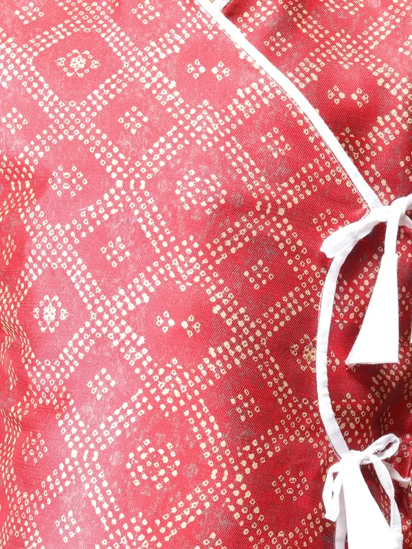 Red_Cotton_Full_Sleeve_Regular_Fit_Printed_Kurta_Dhoti_Set_For_Kids