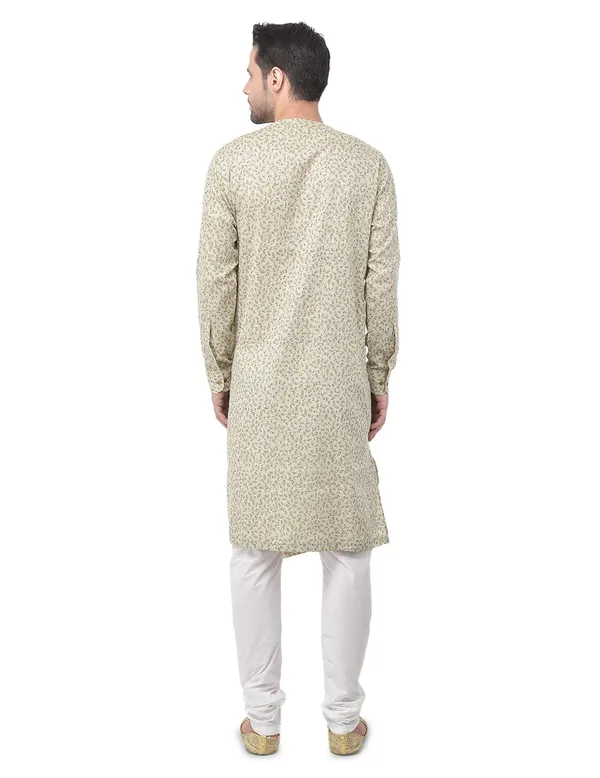 Beige_Cotton_Beige_Full_Sleeve_Regular_Printed_Kurta_For_Men