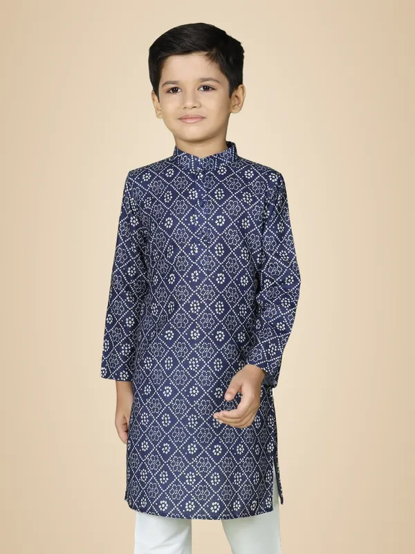 Blue_Cotton_Full_Sleeve_Regular_Fit_Printed_Blue_Kurta_For_Boy