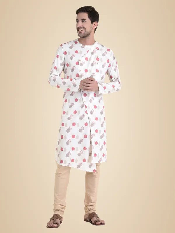 Off_White_Cotton_Off_White_Full_Sleeve_Regular_Fit_Printed_Kurta_For_Men