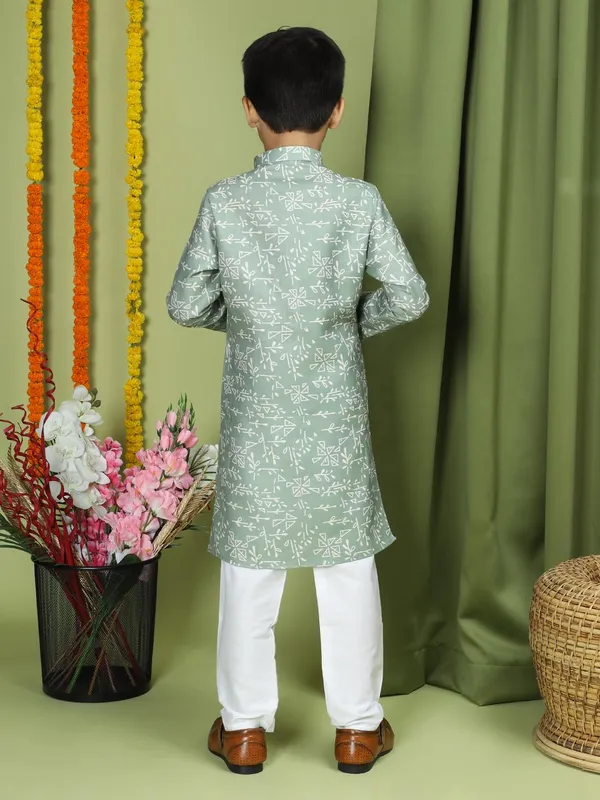 Blue_Cotton_Full_Sleeve_Regular_Fit_Printed_Green_Kurta_For_Boy