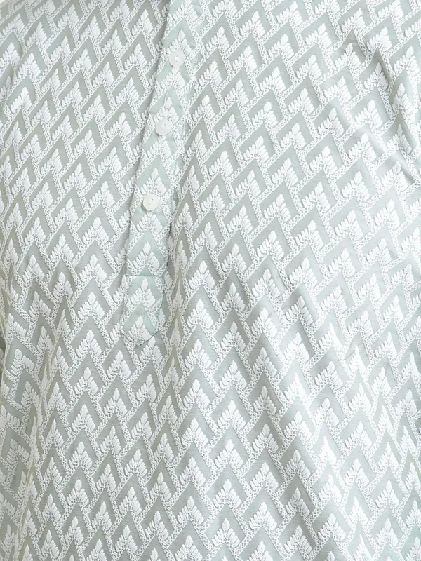 Multicolour_Cotton_Full_Sleeve_Regular_Fit_Chikankari_Embroidery_Kurta_Set_For_Men