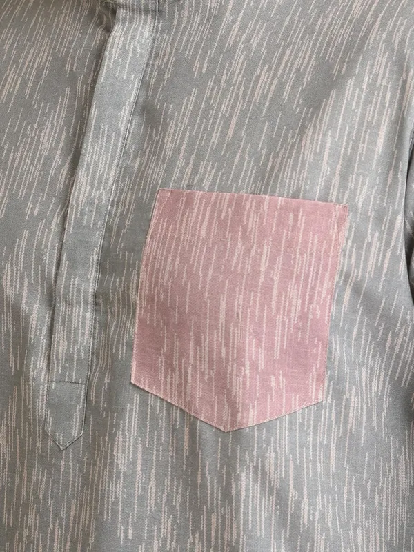 Silver_Cotton_Grey_Full_Sleeve_Regular_Fit_Printed_Kurta_Set_For_Men