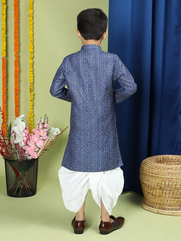 Blue_Cotton_Blue_Kurta_Ͽ�_Full_Sleeve_Regular_Fit_Printed_Kurta_|_Comfortable_&_Stylish_Casual_&_Festive_Occasions_For_Boy