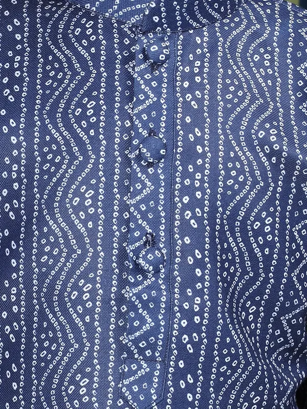 Blue_Cotton_Blue_Kurta_Ͽ�_Full_Sleeve_Regular_Fit_Printed_Kurta_|_Comfortable_&_Stylish_Casual_&_Festive_Occasions_For_Boy