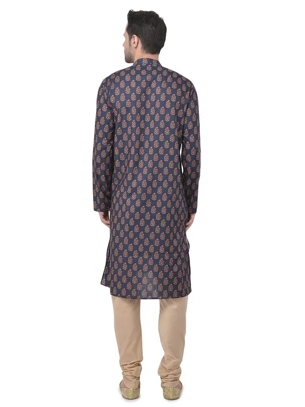 Brown_Ethnic_Pure_Cotton_Regular_Kurta_For_Men