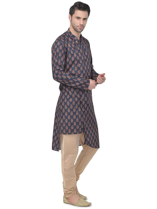 Brown_Ethnic_Pure_Cotton_Regular_Kurta_For_Men