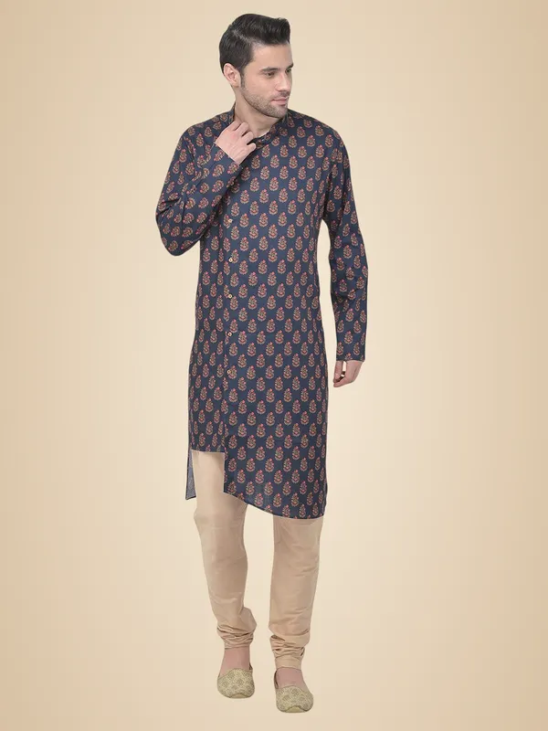 Brown_Ethnic_Pure_Cotton_Regular_Kurta_For_Men
