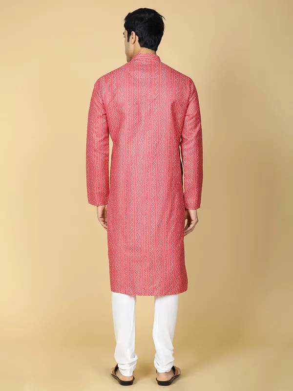Red_Cotton_Full_Sleeve_Regular_Fit_Printed_Kurta_For_Men