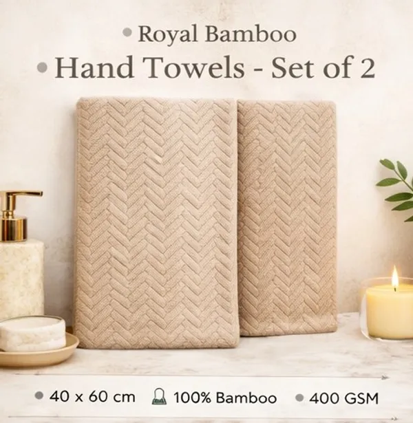 Cream_Bamboo_Hand_Towel_(_Pack_Of_2_)