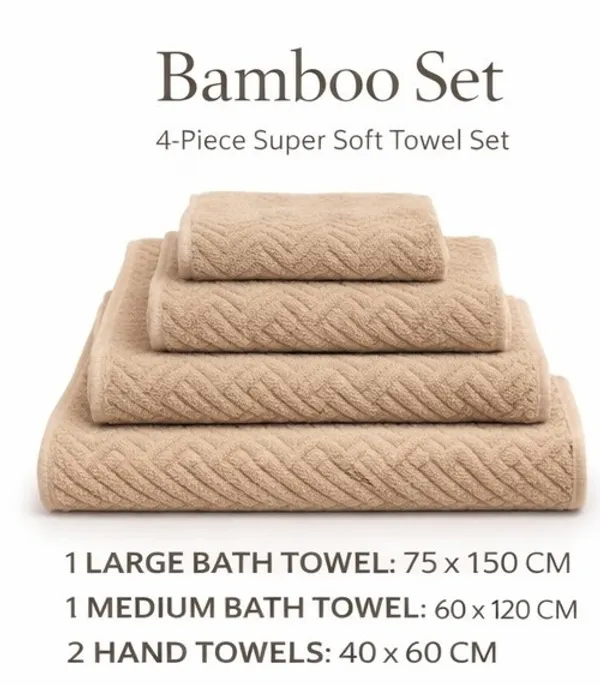 Beige_Premium_Bamboo_Bath_Towel_Set__4_Piece_(1_Large_Bath_Towel,_1_Small_Bath_Towel,_2_Hand_Towel_Ultra_Soft_,_Super_Absorbent,_Fast_Drying_&_Antibacterial