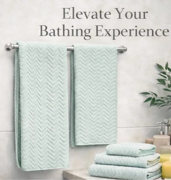 Green_Premium_Bamboo_Bath_Towel_Set_4_Piece_(1_Large_Bath_Towel,_1_Small_Bath_Towel,_2_Hand_Towel_Ultra_Soft_,_Super_Absorbent,_Fast_Drying_&_Antibacterial