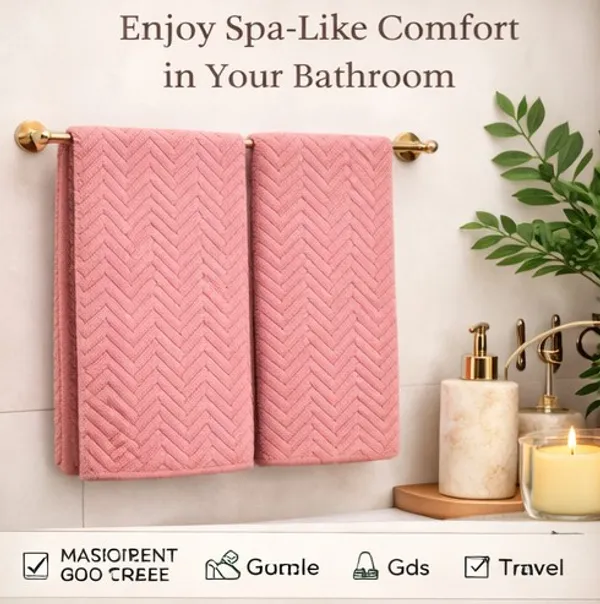Peach_Bamboo_Hand_Towel_(_Pack_Of_2_)