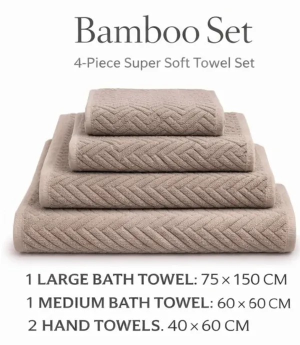Brown_Premium_Bamboo_Bath_Towel_Set_4_Piece_(1_Large_Bath_Towel,_1_Small_Bath_Towel,_2_Hand_Towel_Ultra_Soft_,_Super_Absorbent,_Fast_Drying_&_Antibacterial
