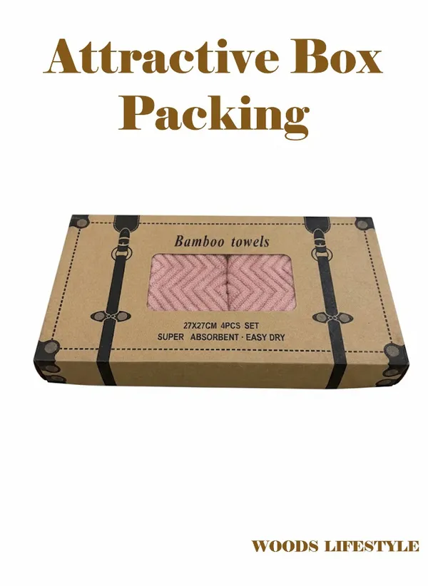 Peach_Bamboo_Napkin_Set_(_Pack_Of_4_)