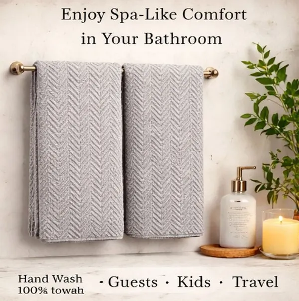 LIGHT_Grey_Bamboo_Hand_Towel_(_Pack_Of_2_)