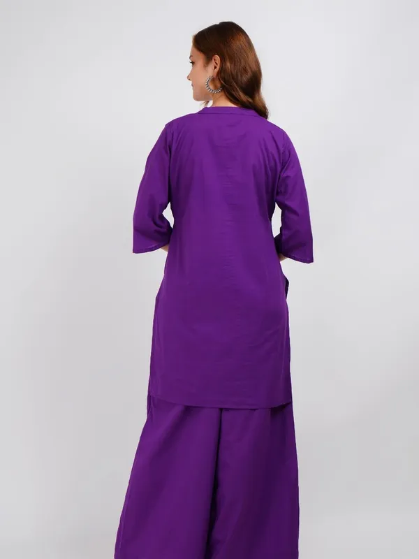 Purple_Solid_Cotton_Co-Ord_Set