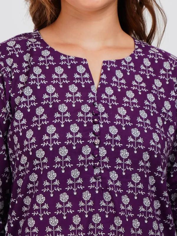 Purple_Printed_Cotton_Co-Ord_set