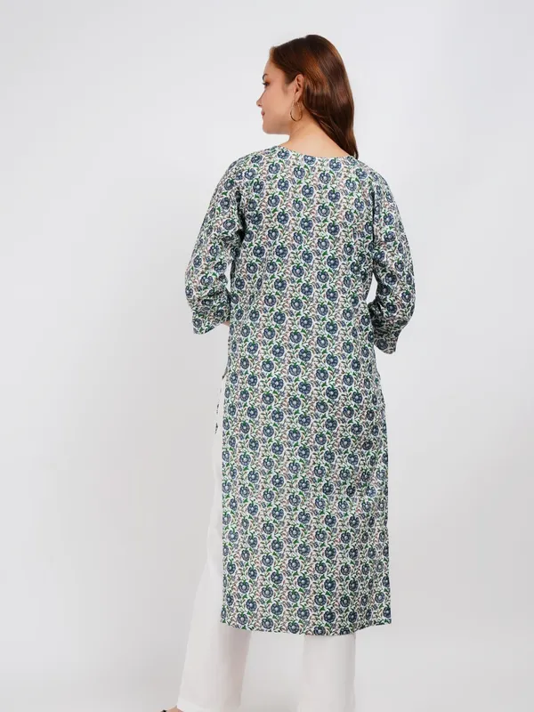 Blue_Printed_Staright_Kurta