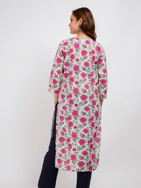 Pink_Floral_Print_Kurta