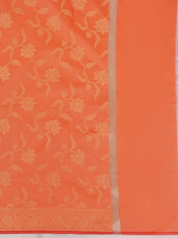 Orange_Woven_Design_Banarasi_Silk_Dupatta