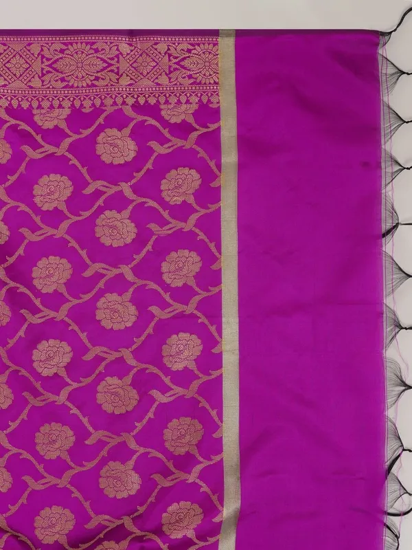 Purple_Woven_Design_Banarasi_Silk_Dupatta