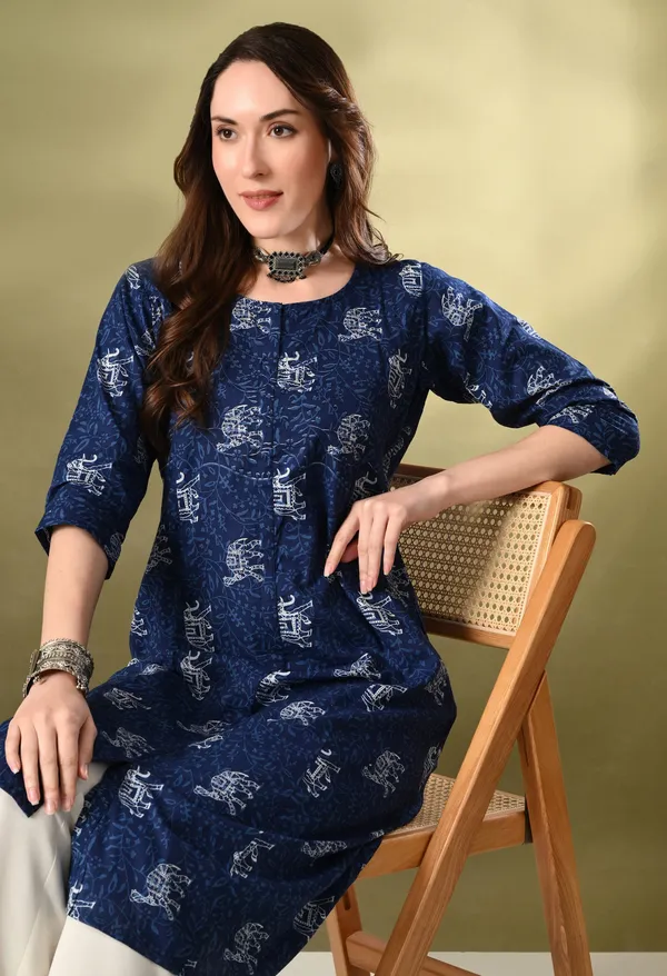Blue_Jaipuri_Print_Cotton_Kurta