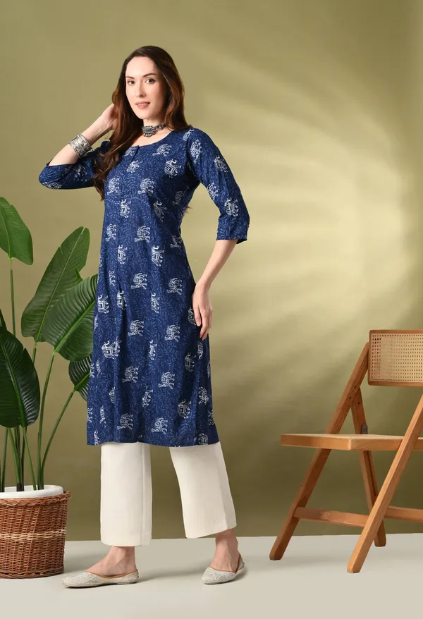 Blue_Jaipuri_Print_Cotton_Kurta