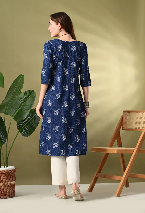 Blue_Jaipuri_Print_Cotton_Kurta
