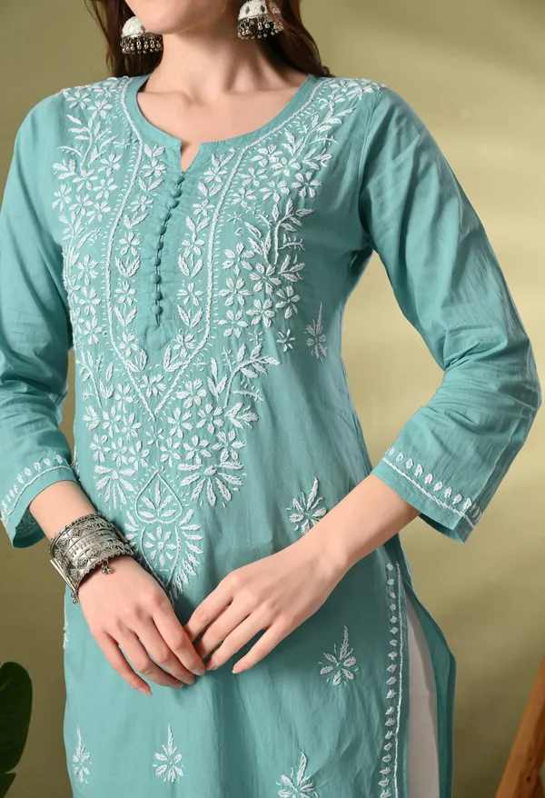 Light_Blue_Premium_Chikankari_Kurta