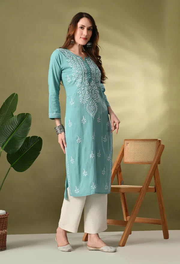 Light_Blue_Premium_Chikankari_Kurta