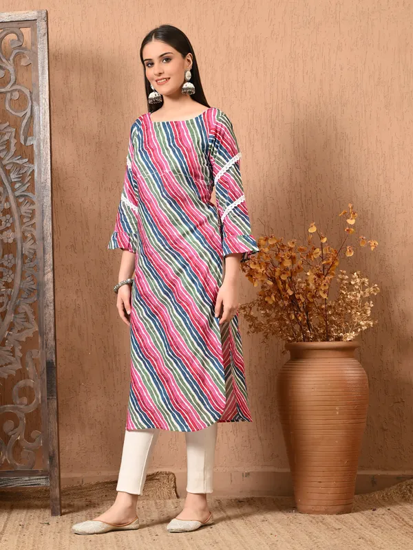 Leheria_Printed_Round_Neck_Cotton_Kurta